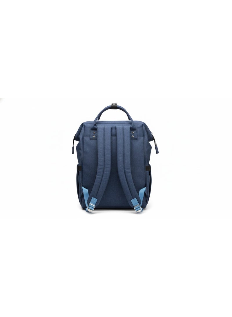 Chicco Navy Blue Diaper Bag Backpack - Large Capacity Travel Bag with Changing Mat - Ideal for Ramadan & Eid Outings - Image 2